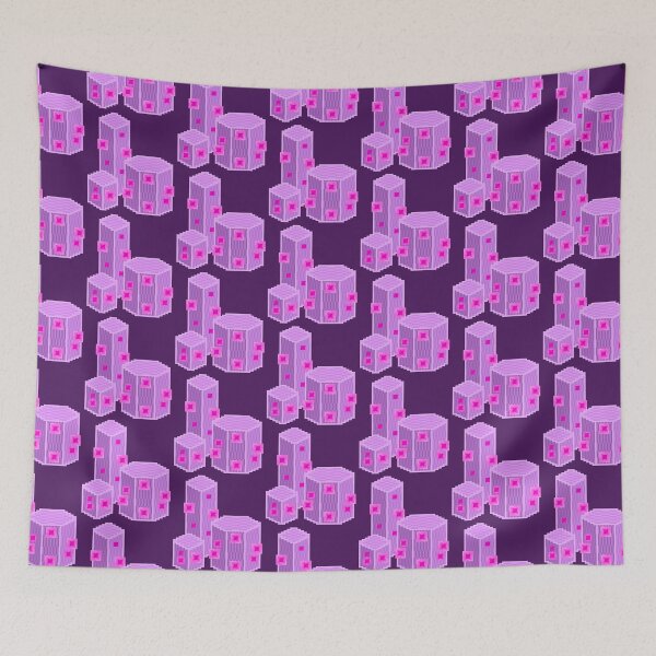 Item preview, Pink Geometric Pixel Cacti designed and sold by rin3d .