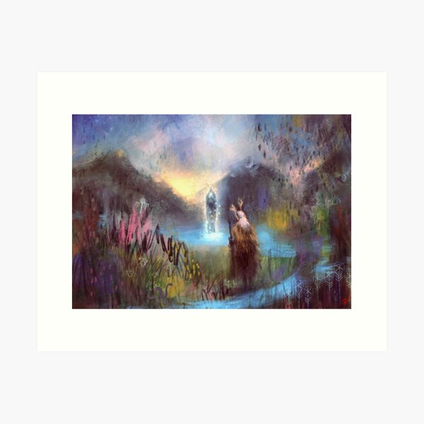 Merewif (Landscape version) - Spirit of the Waters Art Print