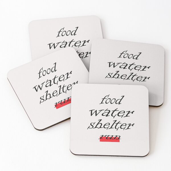Item preview, food water shelter run designed and sold by saidaone.