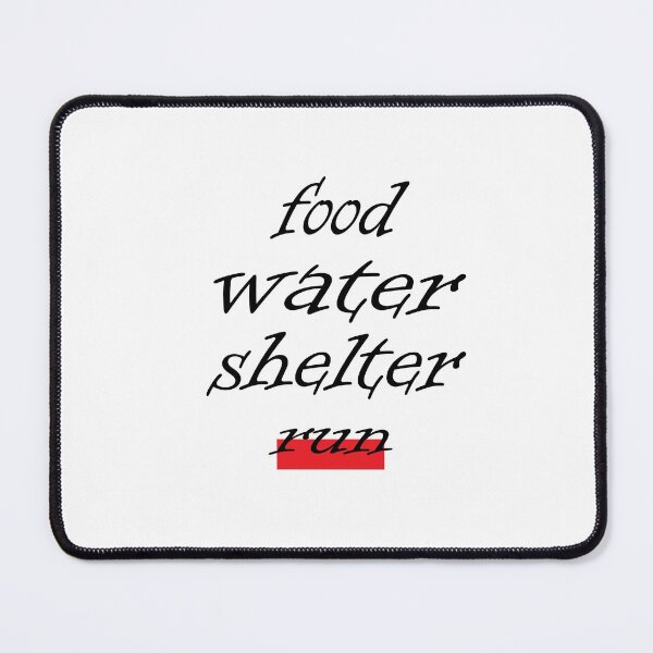 Item preview, food water shelter run designed and sold by saidaone.