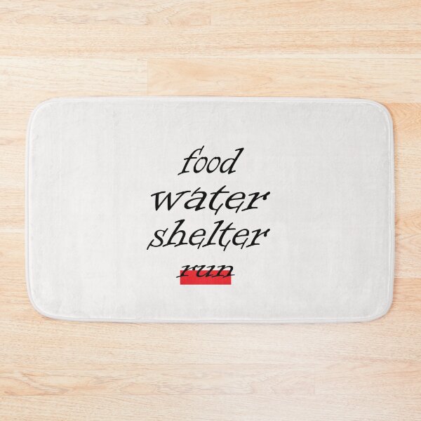 Item preview, food water shelter run designed and sold by saidaone.