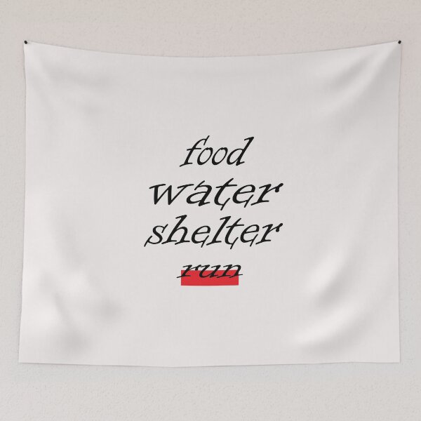 Item preview, food water shelter run designed and sold by saidaone.