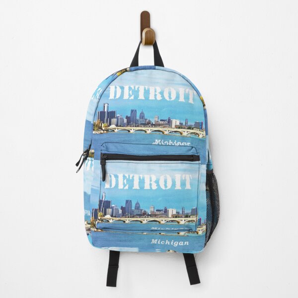Item preview, Detroit, Michigan - Detroit Skyline and MacArthur Bridge designed and sold by leemcnut.