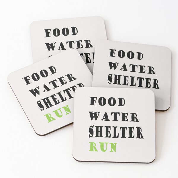 Item preview,  food water shelter run designed and sold by saidaone.