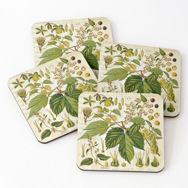 Item preview, Retro Botanical Common Hops designed and sold by missdebi27.