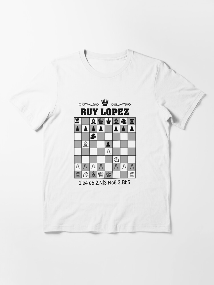 Chess - ruy lopez opening kids t-shirt