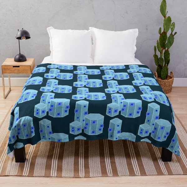 Item preview, Cyan Geometric Pixel Cacti designed and sold by rin3d .