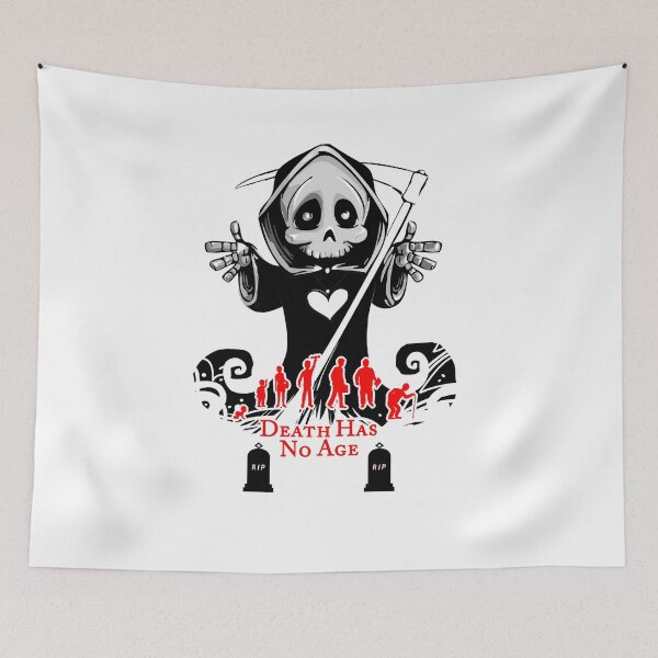 Item preview, Death has no age t-shirt design. designed and sold by 2050-STYLE.