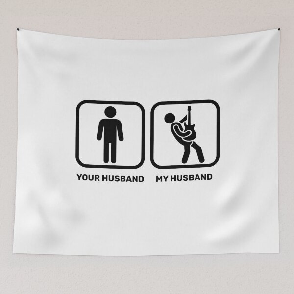 Item preview, My Guitarist Husband Comparision For Musical Husband Wifes - Guitarist Husband designed and sold by Funwithmusic.
