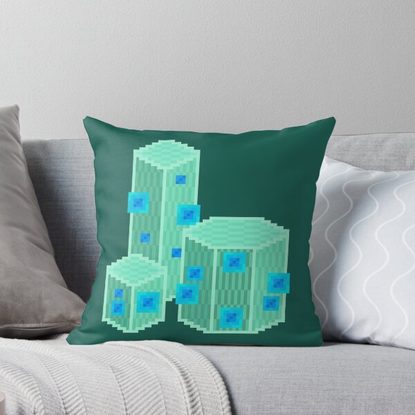 Item preview, Green Geometric Pixel Cacti designed and sold by rin3d .