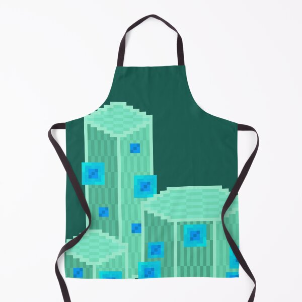 Item preview, Green Geometric Pixel Cacti designed and sold by rin3d .