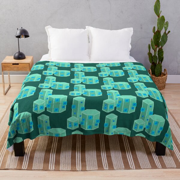 Item preview, Green Geometric Pixel Cacti designed and sold by rin3d .