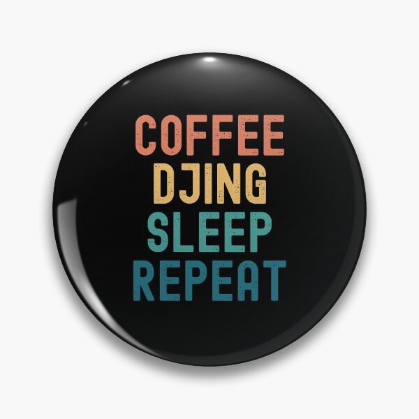 Item preview, Coffee Djing Sleep Repeat - Funny Djing & Coffee Gift designed and sold by kindxinn.