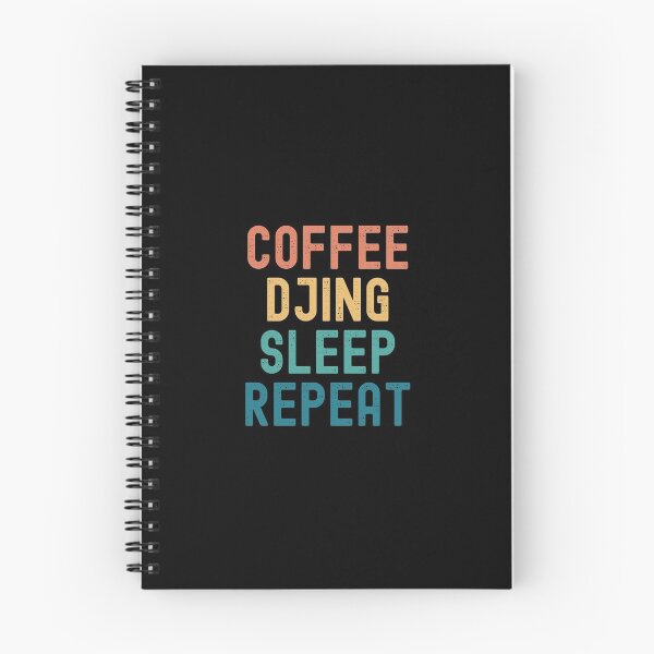 Item preview, Coffee Djing Sleep Repeat - Funny Djing & Coffee Gift designed and sold by kindxinn.