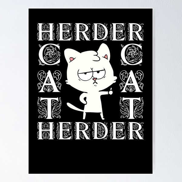 Item preview, cat herder designed and sold by KHAFiT.