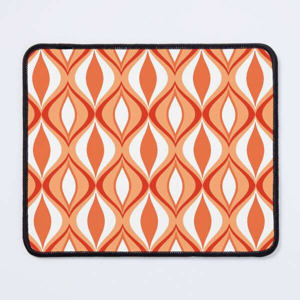 Item preview, Mid-Century Modern Diamonds, Orange & White designed and sold by Marymarice.