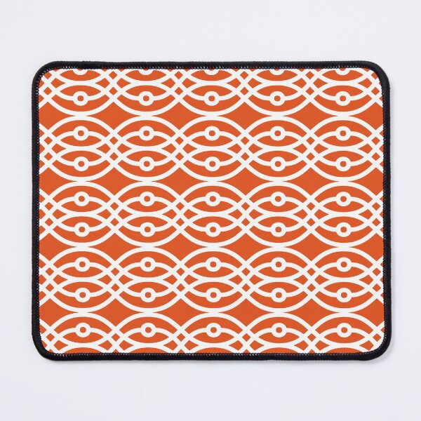 Item preview, Kimono Print, Coral Orange and White designed and sold by Marymarice.