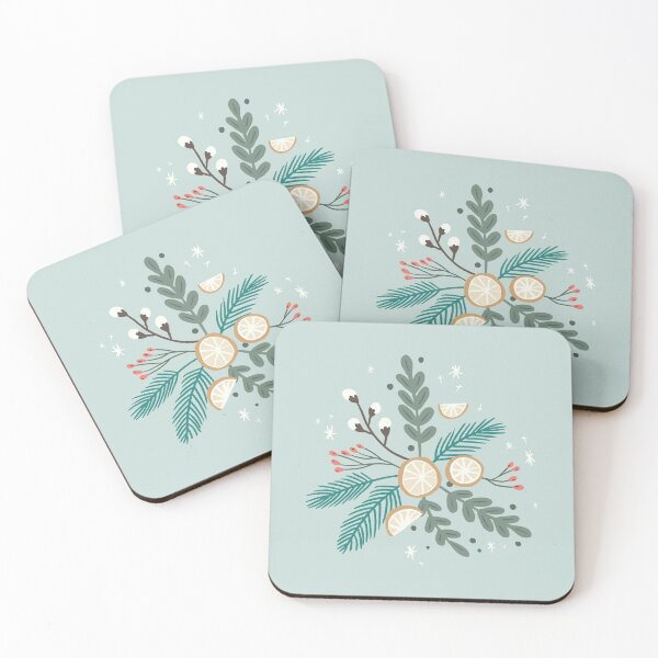 Item preview, Winter foliage and oranges designed and sold by elle berry.