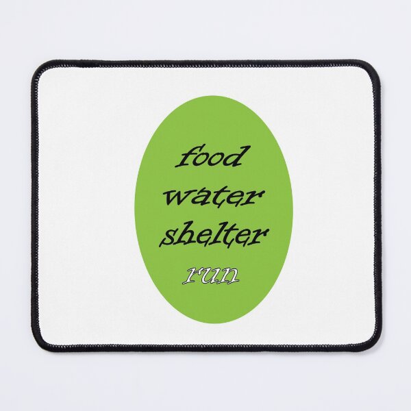 Item preview, food water shelter run designed and sold by saidaone.