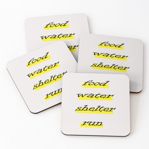 Item preview, food water shelter run designed and sold by saidaone.