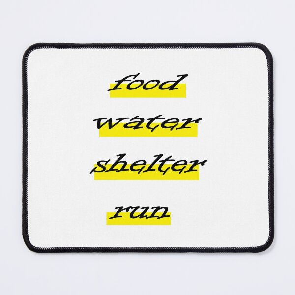 Item preview, food water shelter run designed and sold by saidaone.
