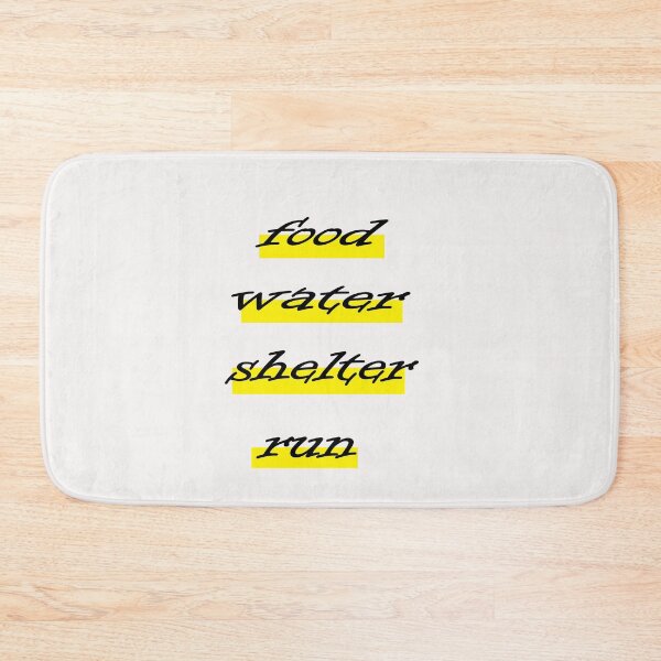 Item preview, food water shelter run designed and sold by saidaone.