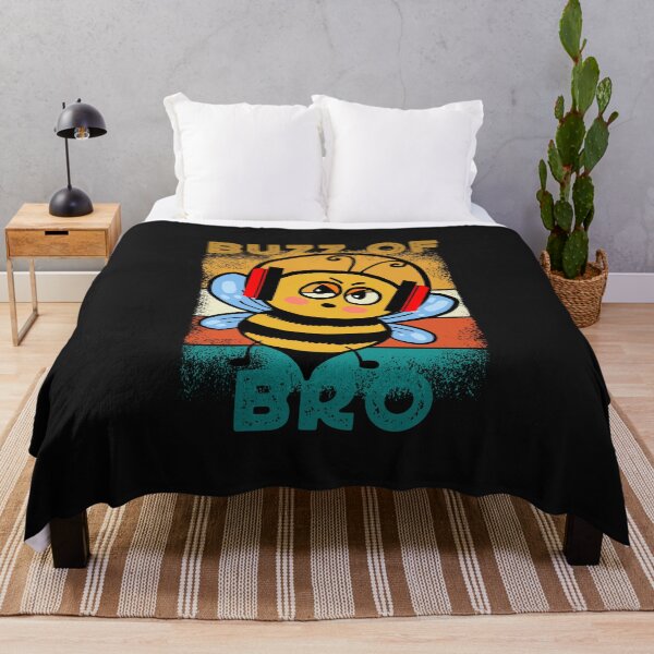 Artikelvorschau, Cool Vintage Distressed Angry Bee - Buzz off bro entworfen und verkauft von laiwole.