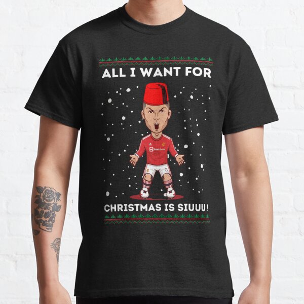 cristiano ronaldo siuuu funny christmas sweater Classic T-Shirt