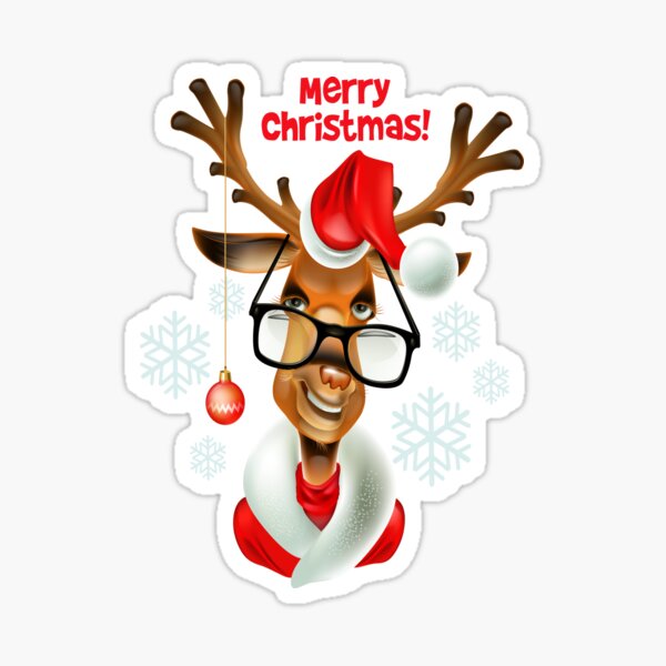 Santa's reindeer Sticker