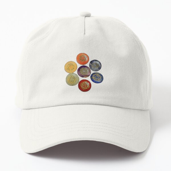 Chakra, reiki stones and symbols Dad Hat