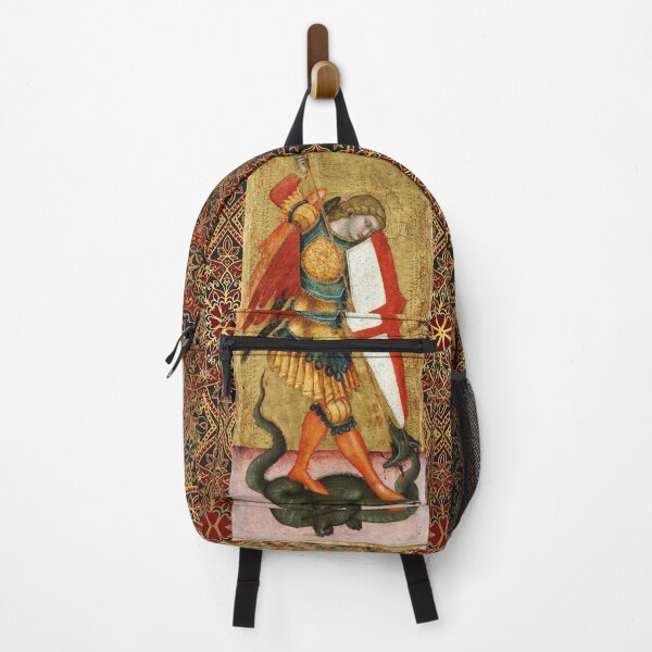 Item preview, St. Michael Archangel and Dragon Sienese School Medieval Art designed and sold by BulganLumini.