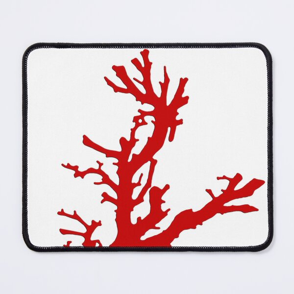 Item preview, Coral Branch, Dark Coral Red and White designed and sold by Marymarice.