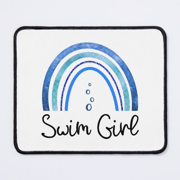 Item preview, Swim Girl Quote / Water Colors Rainbow Swimming Athlete design designed and sold by CreatedByHeidi.