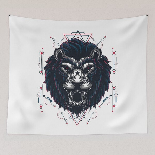 Item preview, Lion Skull Art  Digital Style Bone Skull designed and sold by AEGMEDIA.