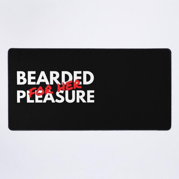 Item preview, Bearded for Her Pleasure - Naughty Sarcastic Funny Beard Mens Facial Hair Adult Humor designed and sold by Vibbin4Life33.