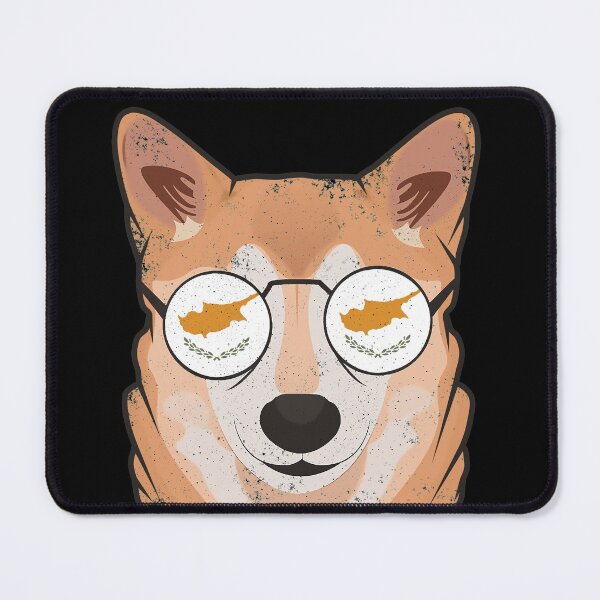Item preview, Vintage Patriotic Shiba Inu Cypriot Flag designed and sold by feether-store.