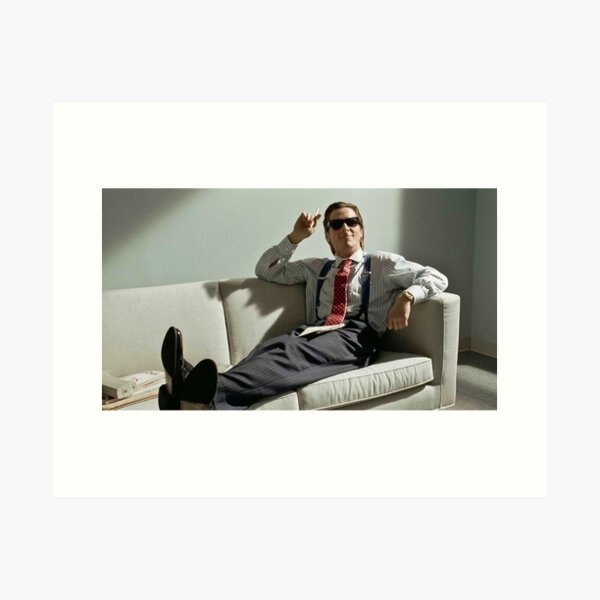 Item preview, American Pshyco: Patrick Bateman Laying In Couch With Style designed and sold by AlfaMaleBateman.