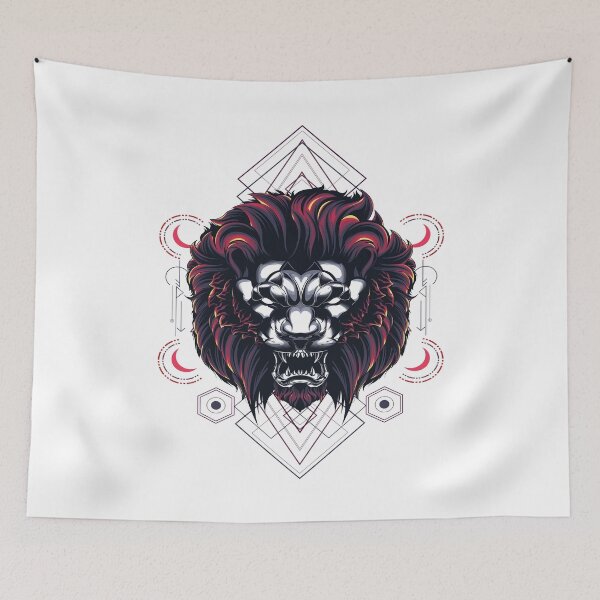 Item preview, Lion Skull Art  Digital Style Bone Skull designed and sold by AEGMEDIA.