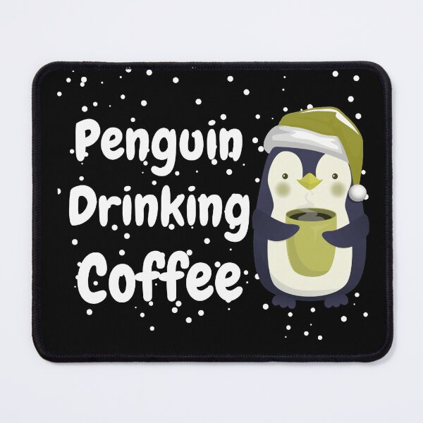 Item preview, Penguin Drinking Coffee designed and sold by AmeliaStore1.