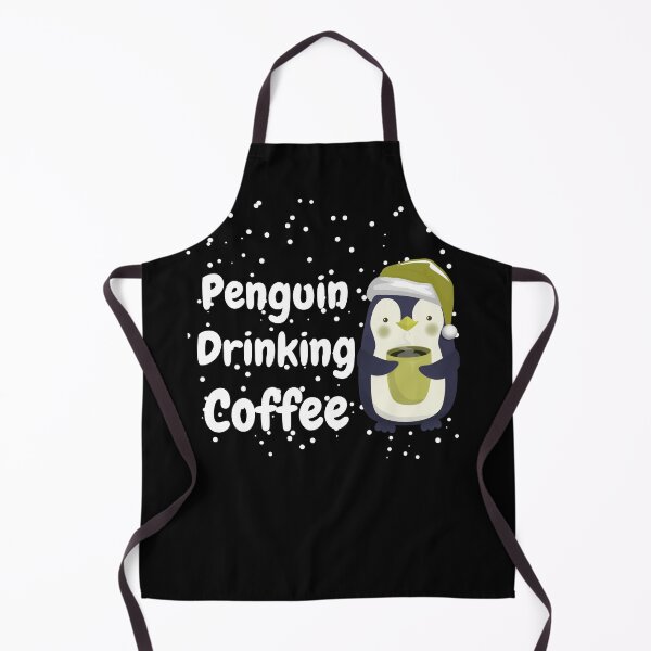 Item preview, Penguin Drinking Coffee designed and sold by AmeliaStore1.