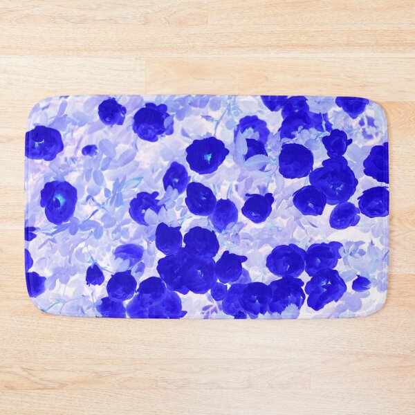 Item preview, Floral Motives with Blooming Small Royal Blue Roses designed and sold by IraNiva.