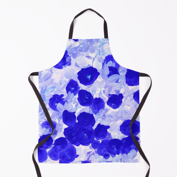 Item preview, Floral Motives with Blooming Small Royal Blue Roses designed and sold by IraNiva.
