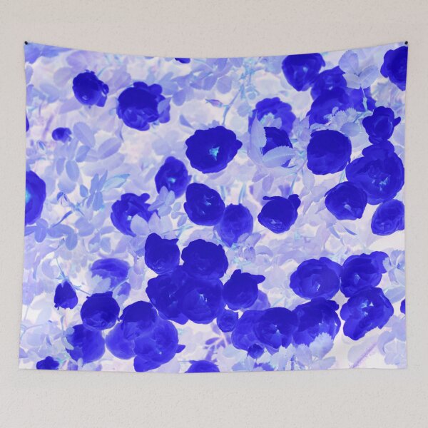 Item preview, Floral Motives with Blooming Small Royal Blue Roses designed and sold by IraNiva.