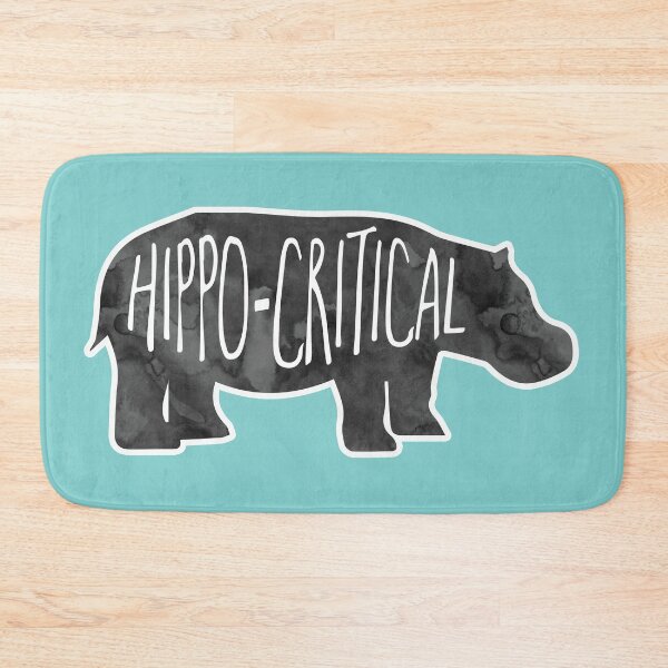 Item preview, HIPPOcritical - Funny hippo Pun designed and sold by hitechmom.