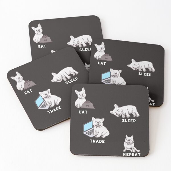Item preview, Eat-Sleep,Trade,Repeat -Dog lover - Unique gift for stock market, crypto, options trader, forex traders and day traders designed and sold by TradingTeesKids.