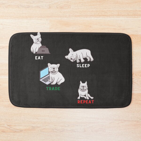 Item preview, Eat-Sleep,Trade,Repeat -Dog lover - Unique gift for stock market, crypto, options trader, forex traders and day traders designed and sold by TradingTeesKids.