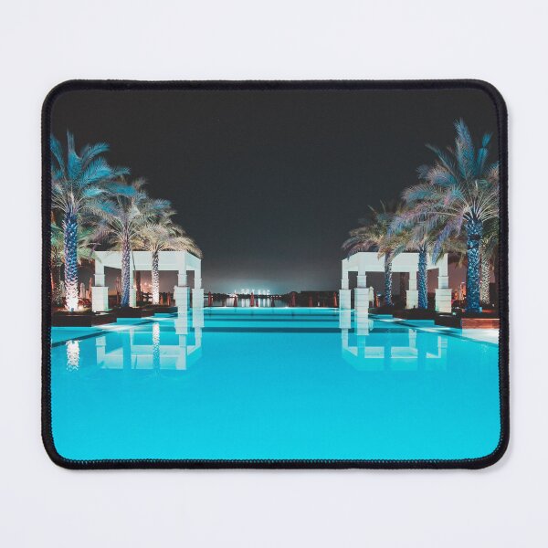 Item preview, Tropical Turquoise Palm Tree Pool designed and sold by newburyboutique.