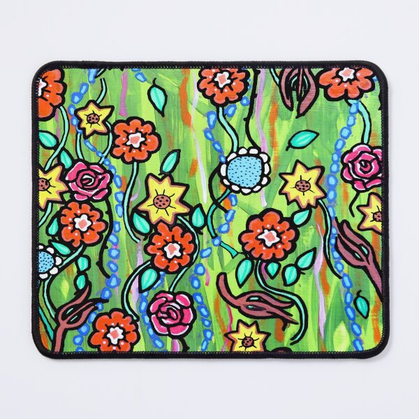 Item preview, Flowing Flowers Acrylic Painting designed and sold by SillaHoekstra.