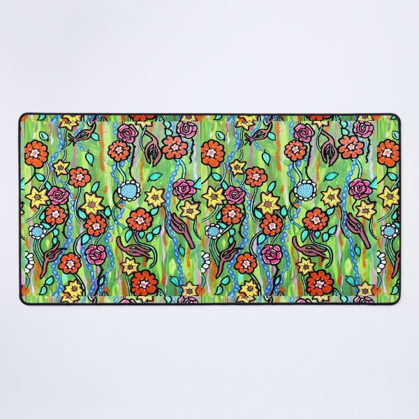 Item preview, Flowing Flowers Acrylic Painting designed and sold by SillaHoekstra.