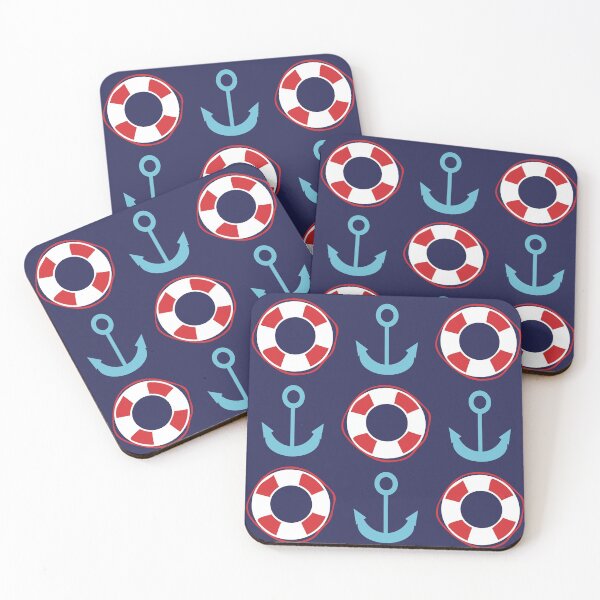 Item preview,  Lifebuoy and anchor, maritime design designed and sold by AGNATA Design.